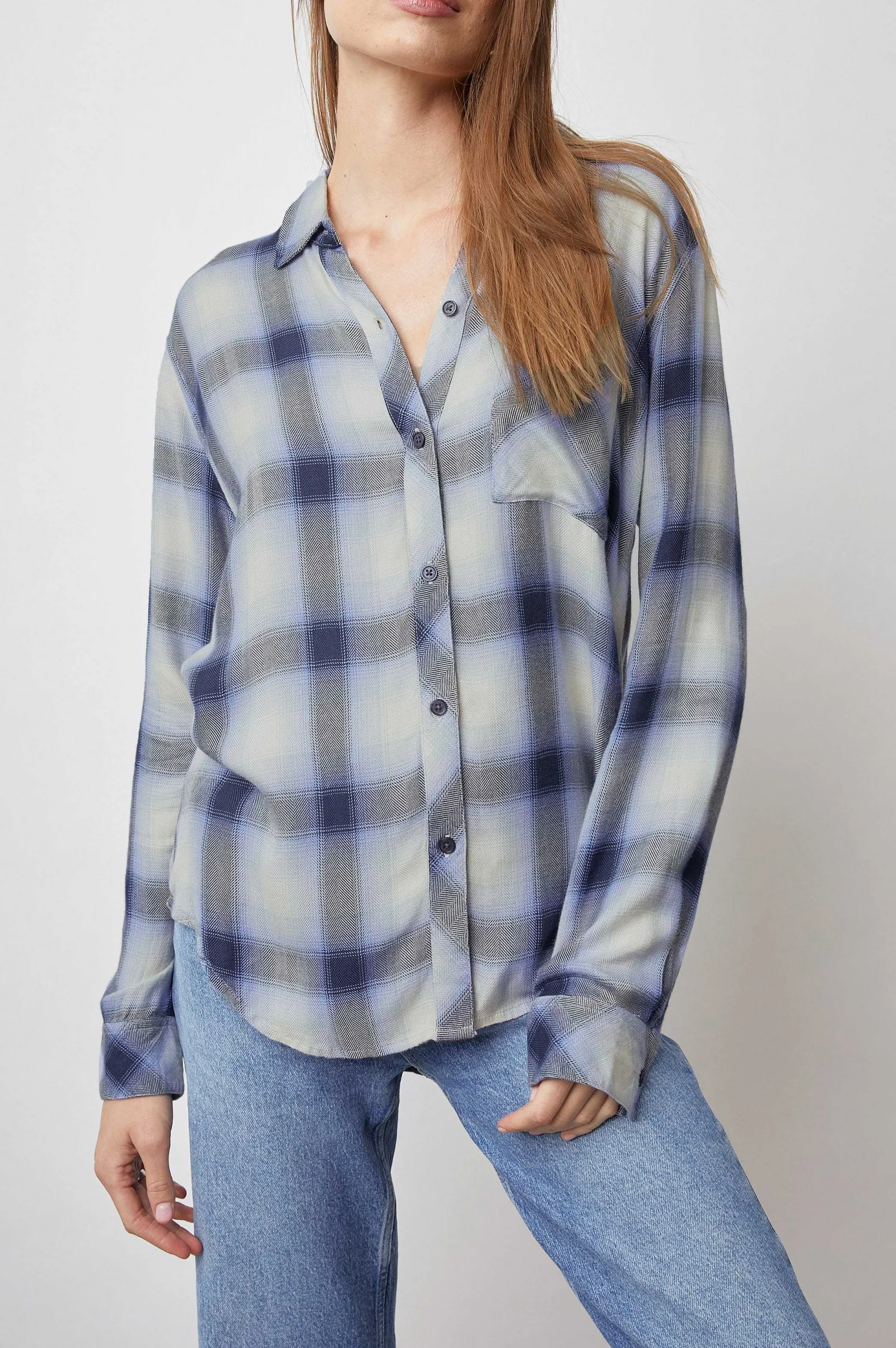 Vrouwen Rails Jager Shirt - Marine Ivoor Ijs
