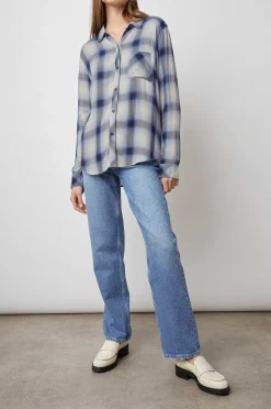 Vrouwen Rails Jager Shirt - Marine Ivoor Ijs