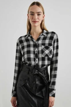 Vrouwen Rails Jager Shirt - Middernacht Sneeuw