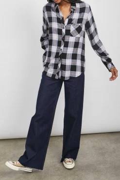 Vrouwen Rails Jager Shirt - Onyx Pewinkle Blush