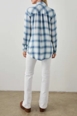 Vrouwen Rails Jager Shirt - Witte Indigo Mist
