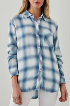 Vrouwen Rails Jager Shirt - Witte Indigo Mist
