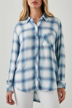 Vrouwen Rails Jager Shirt - Witte Indigo Mist