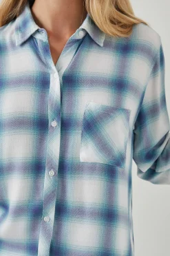Vrouwen Rails Jager Shirt - Witte Indigo Mist