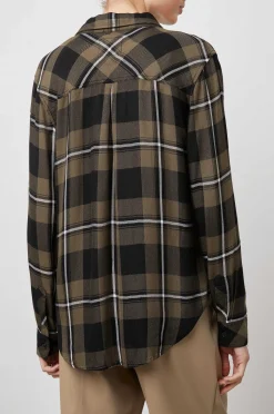 Vrouwen Rails Jager Shirt - Zwart Olijf Ivoor