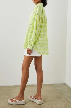 Vrouwen Rails Janae Overhemd - Limoen Plaid