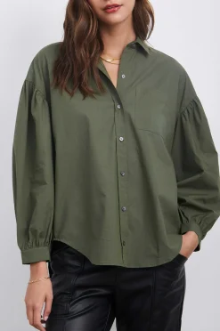 Vrouwen Rails Janae Shirt - Olijf Rook