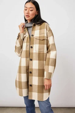 Vrouwen Rails Jaro Jas - Ivoor Camel Buffel Ruit