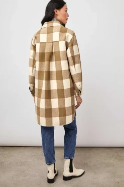 Vrouwen Rails Jaro Jas - Ivoor Camel Buffel Ruit