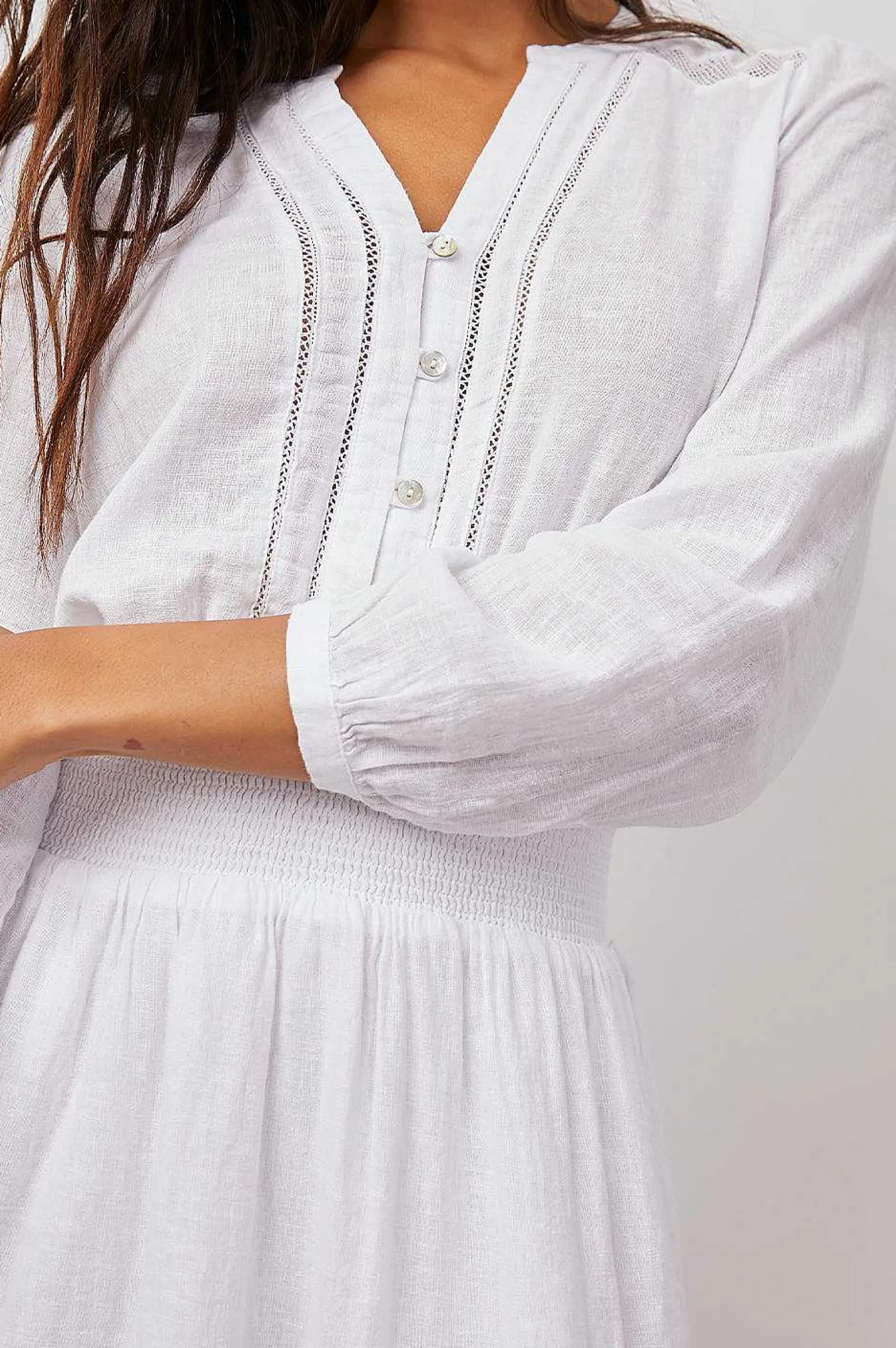 Vrouwen Rails Jasmijn Jurk - Wit Kant Detail