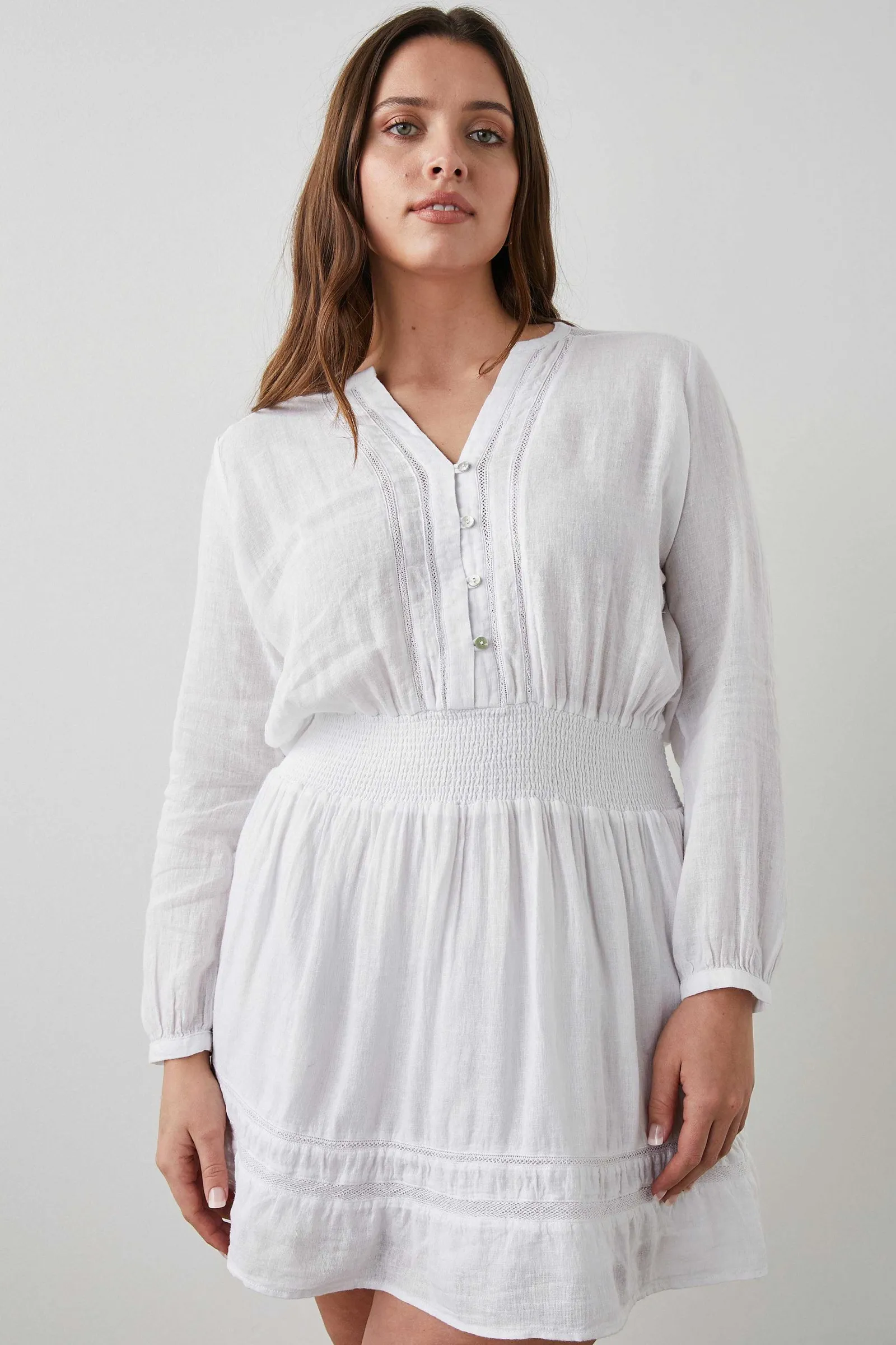 Vrouwen Rails Jasmijn Jurk - Wit Kant Detail