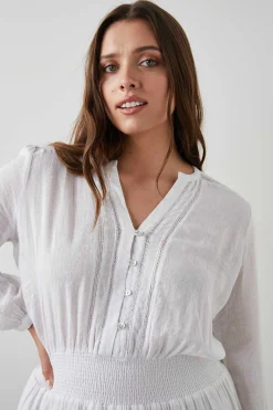 Vrouwen Rails Jasmijn Jurk - Wit Kant Detail