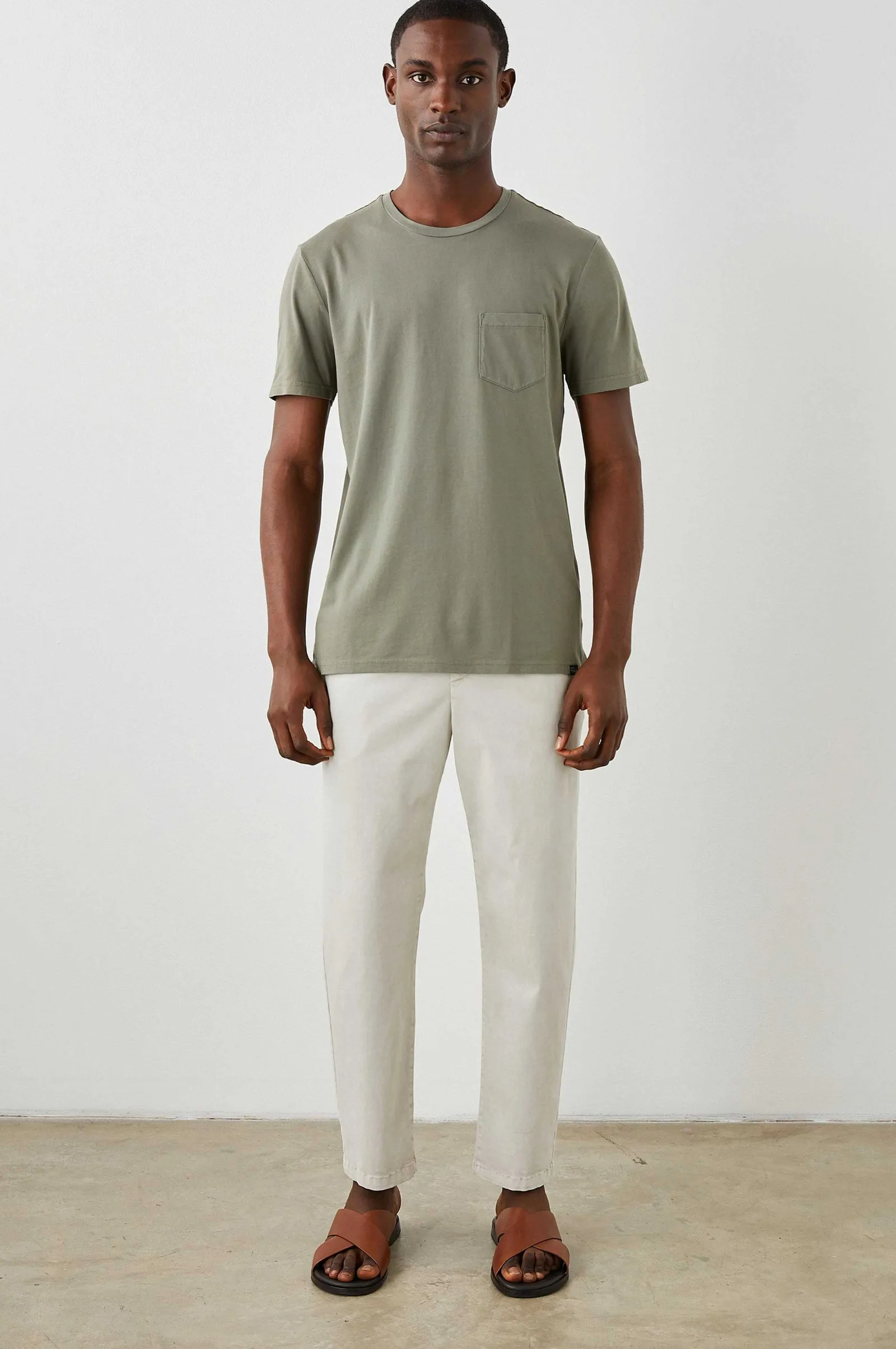 Heren Rails Johnny T-Shirt - Olijf