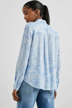Vrouwen Rails Josephine Overhemd - Aqua Gemengde Dieren