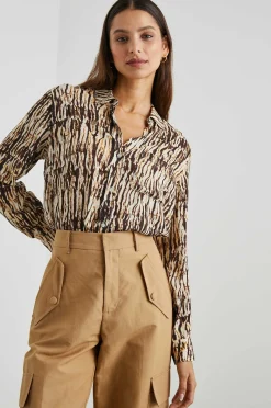 Vrouwen Rails Josephine Overhemd - Neutraal Ikat