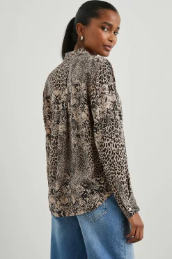 Vrouwen Rails Josephine Overhemd - Taupe Gemengd Dier