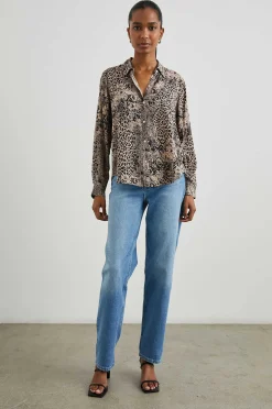 Vrouwen Rails Josephine Overhemd - Taupe Gemengd Dier