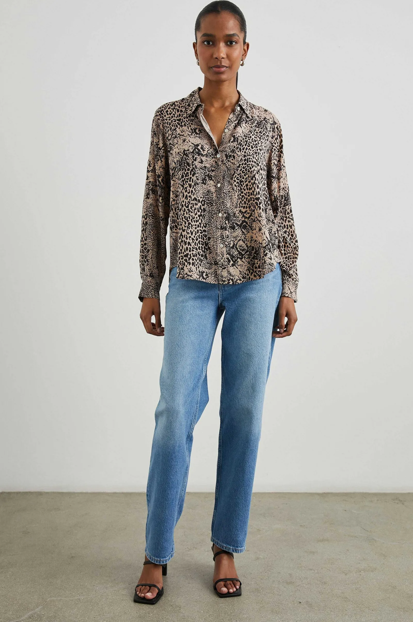 Vrouwen Rails Josephine Overhemd - Taupe Gemengd Dier