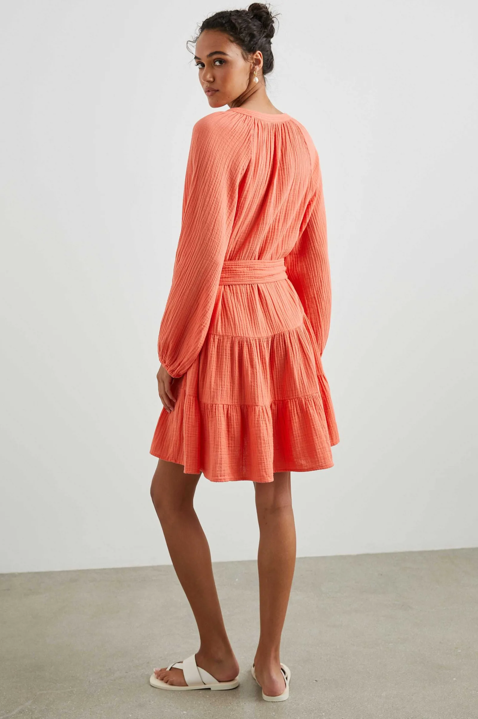 Vrouwen Rails Jurk Aureta - Papaya