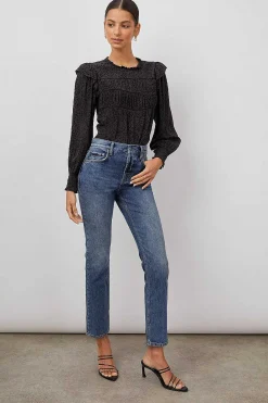 Vrouwen Rails Kadi Top - Gespotte Leisteen