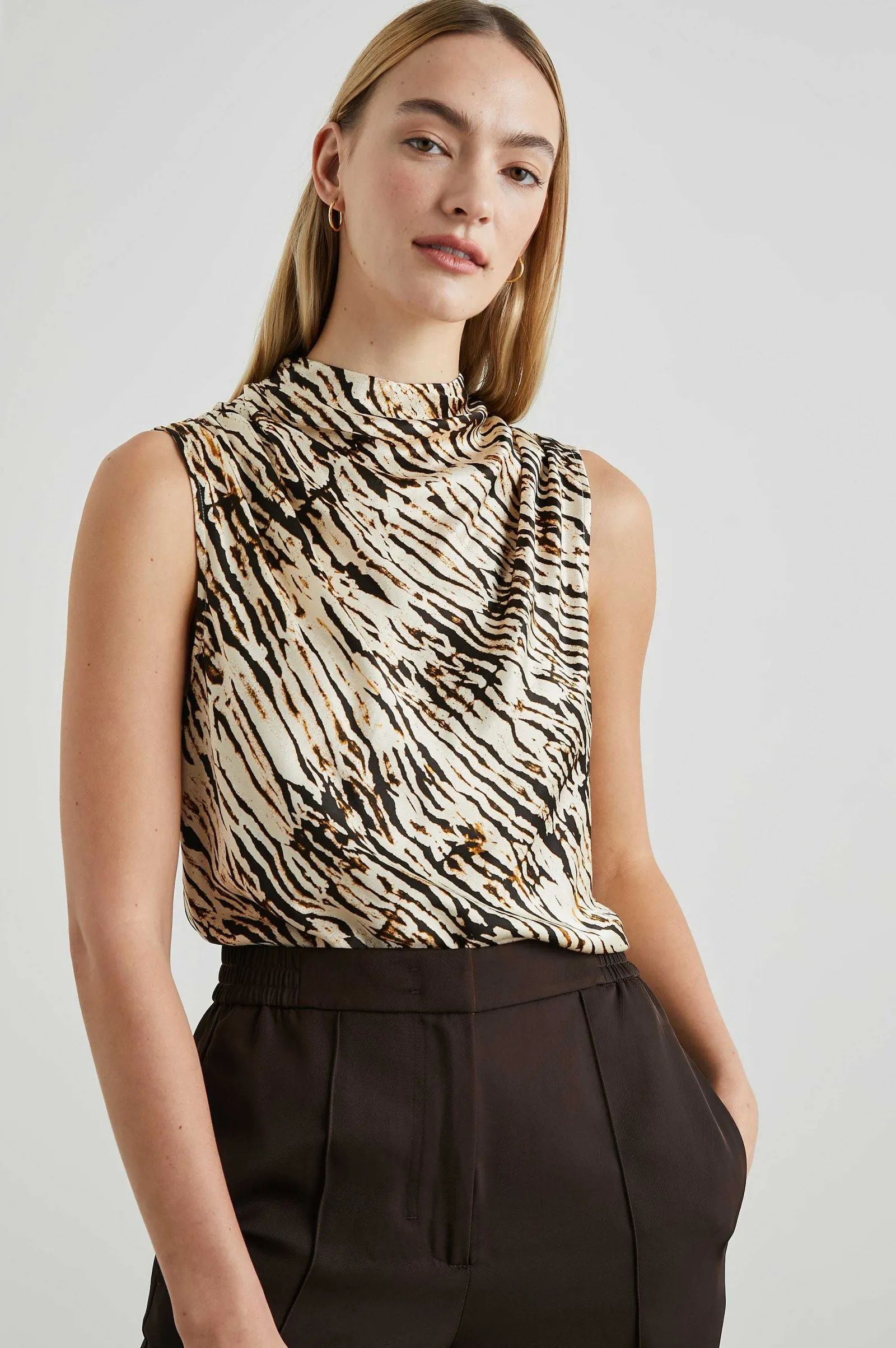 Vrouwen Rails Kaleen Top - Neutraal Ikat