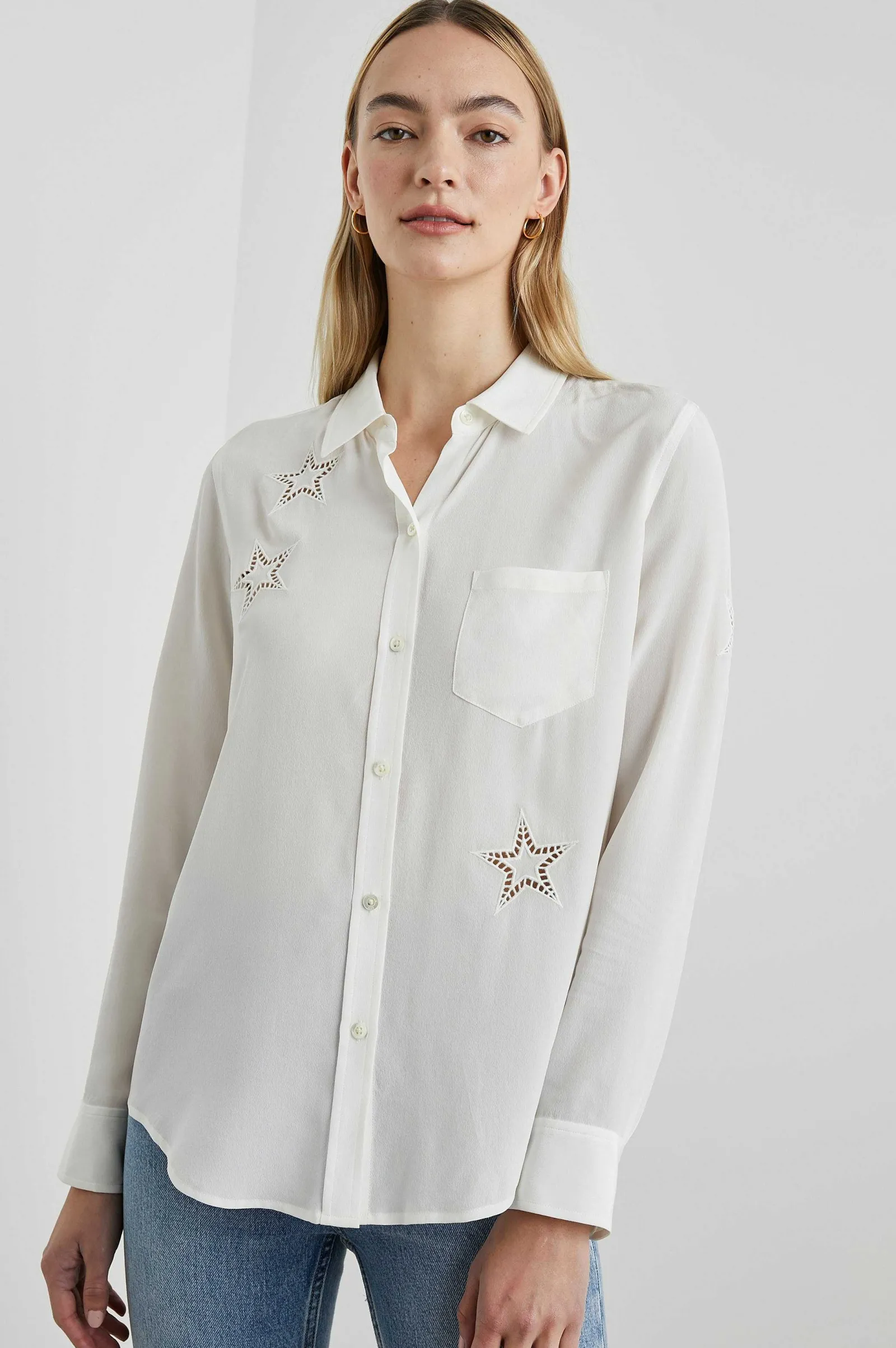 Vrouwen Rails Kate Shirt - Ivoor Oogjesterren
