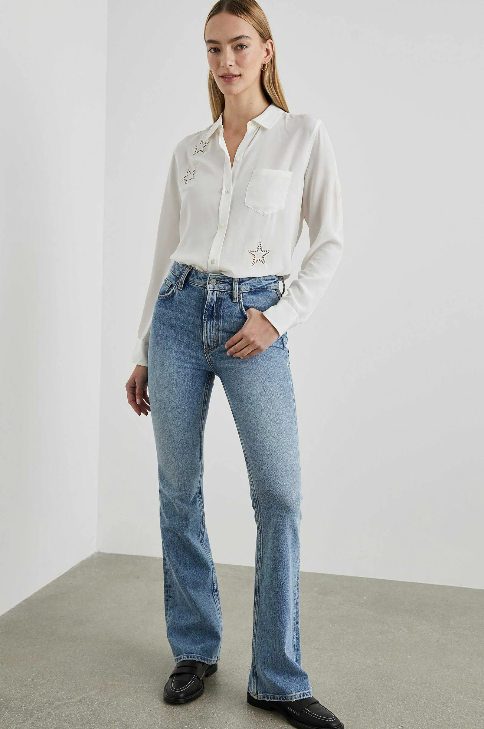 Vrouwen Rails Kate Shirt - Ivoor Oogjesterren