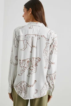 Vrouwen Rails Kathryn Shirt - Kameel Jungle Katten