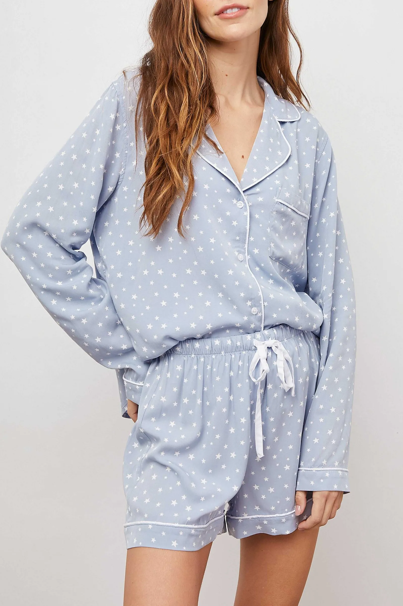 Vrouwen Rails Kellen Pyjamaset - Blauw Witte Sterren