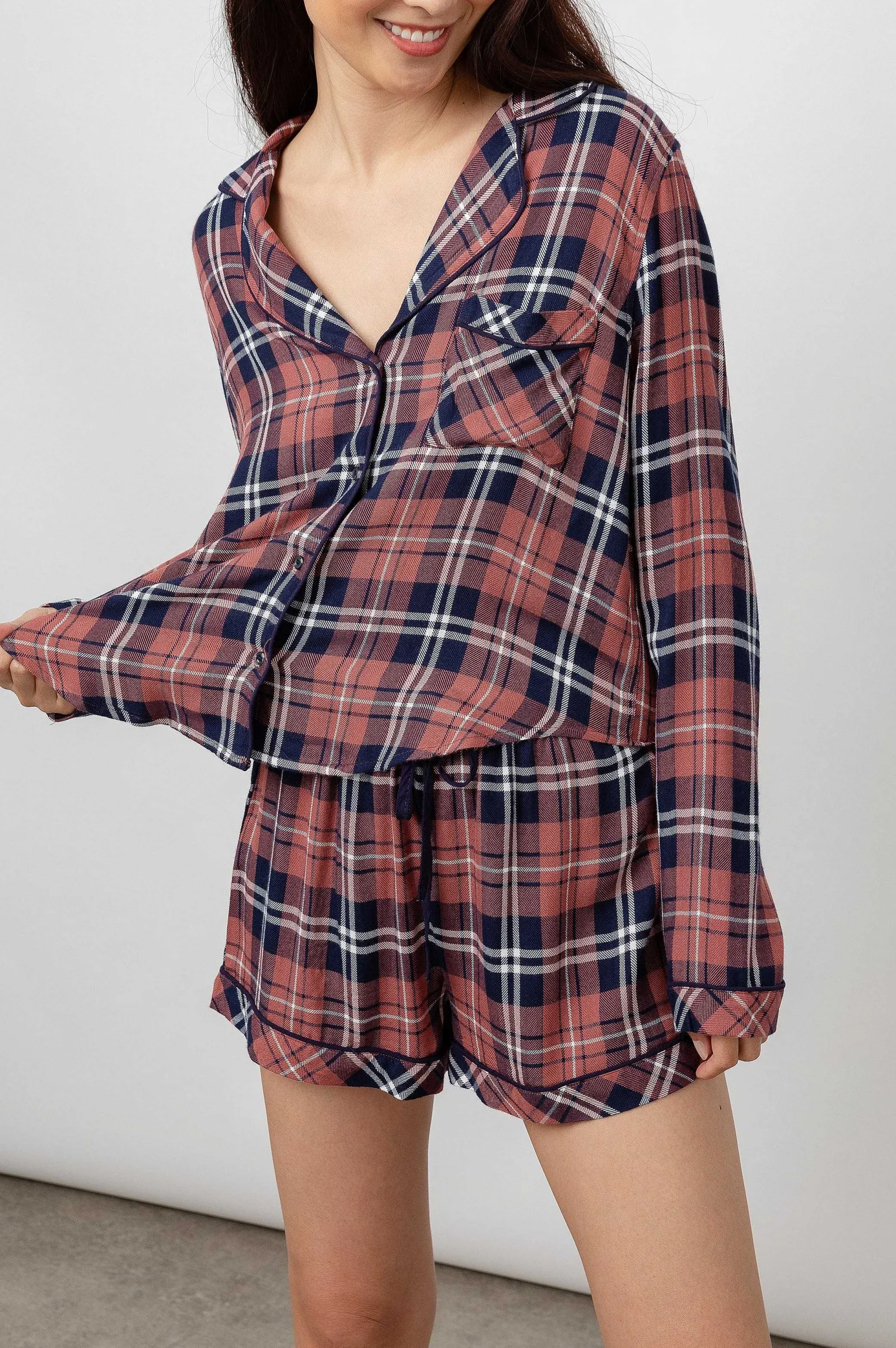 Vrouwen Rails Kellen Pyjamaset - Rose Marine Wit