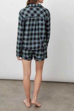Vrouwen Rails Kellen Pyjamaset - Stof Blauw Geruit