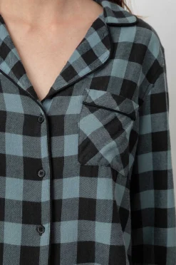 Vrouwen Rails Kellen Pyjamaset - Stof Blauw Geruit