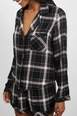 Vrouwen Rails Kellen Pyjamaset - Wit Kalamata Zwart