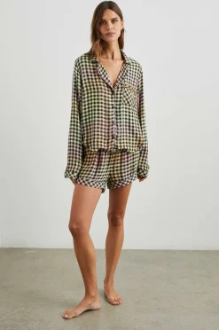 Vrouwen Rails Kellen Pyjamaset - Zwarte Zonsondergang Gingham
