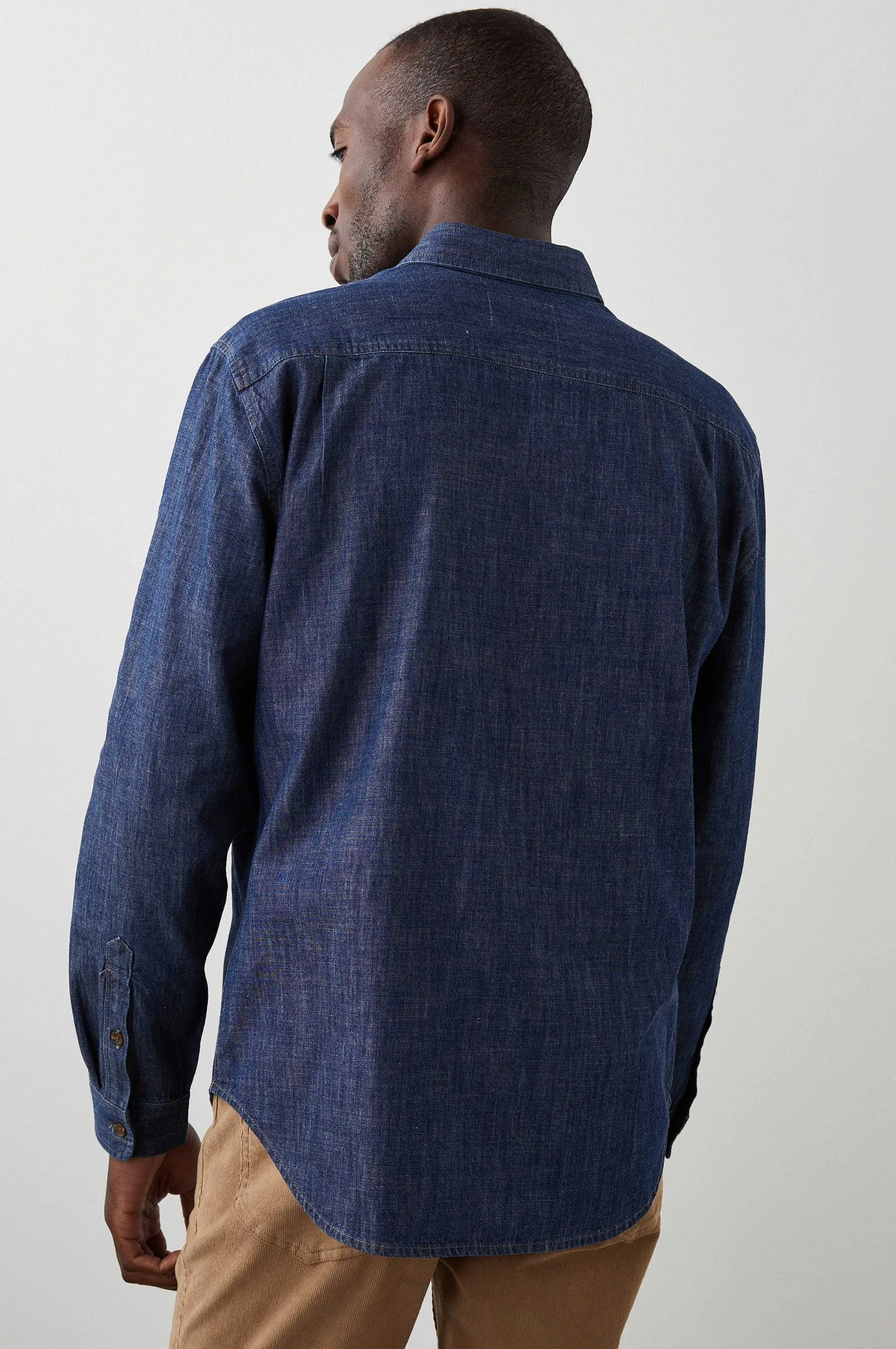 Heren Rails Kenji Overhemd - Donker Wassen Indigo