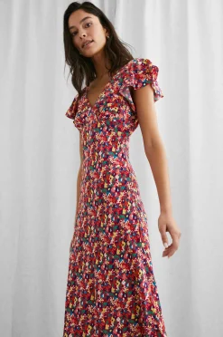 Vrouwen Rails Kenz Jurk - Scharlaken Bloemen