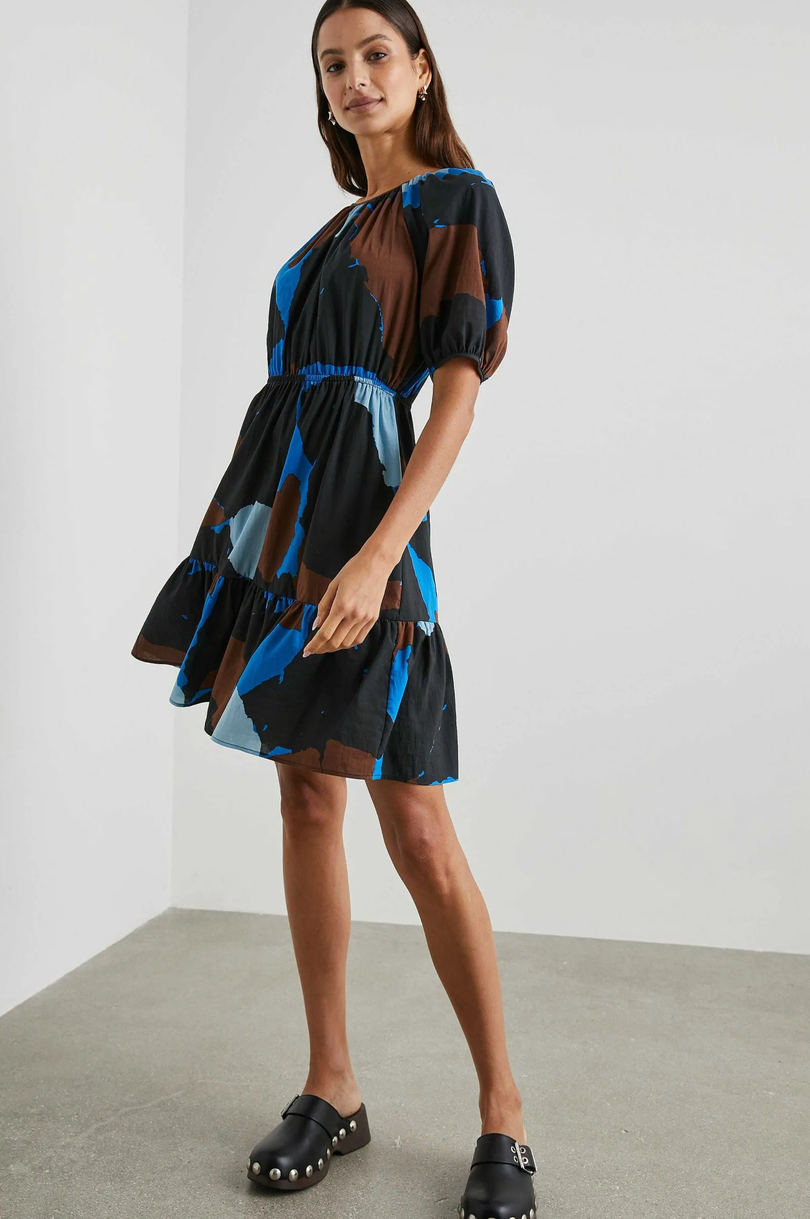 Vrouwen Rails Khloe-Jurk - Blauw Meerkleurenblok