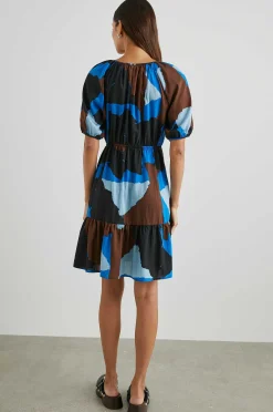 Vrouwen Rails Khloe-Jurk - Blauw Meerkleurenblok
