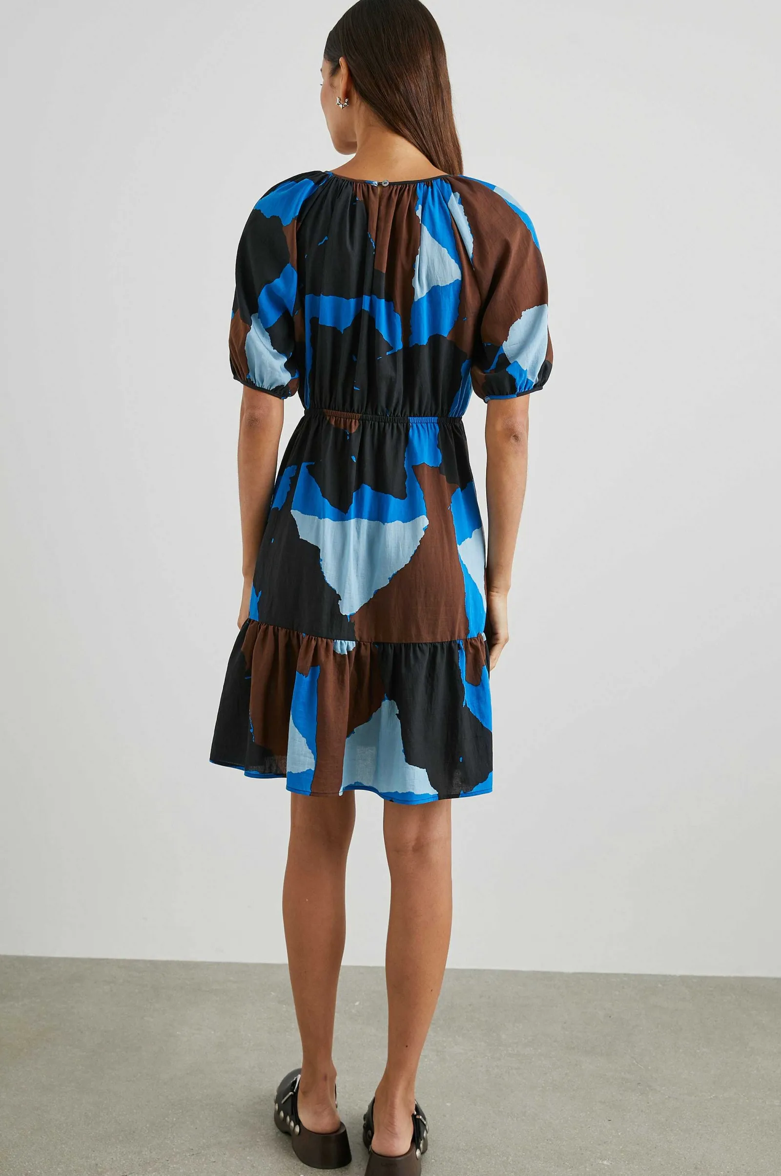 Vrouwen Rails Khloe-Jurk - Blauw Meerkleurenblok