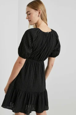 Vrouwen Rails Khloe-Jurk - Zwarte Seersucker