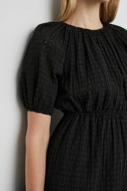 Vrouwen Rails Khloe-Jurk - Zwarte Seersucker