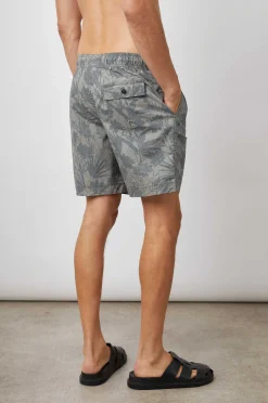 Heren Rails Kian Zwem Kort - Jungle Foliage Olijf
