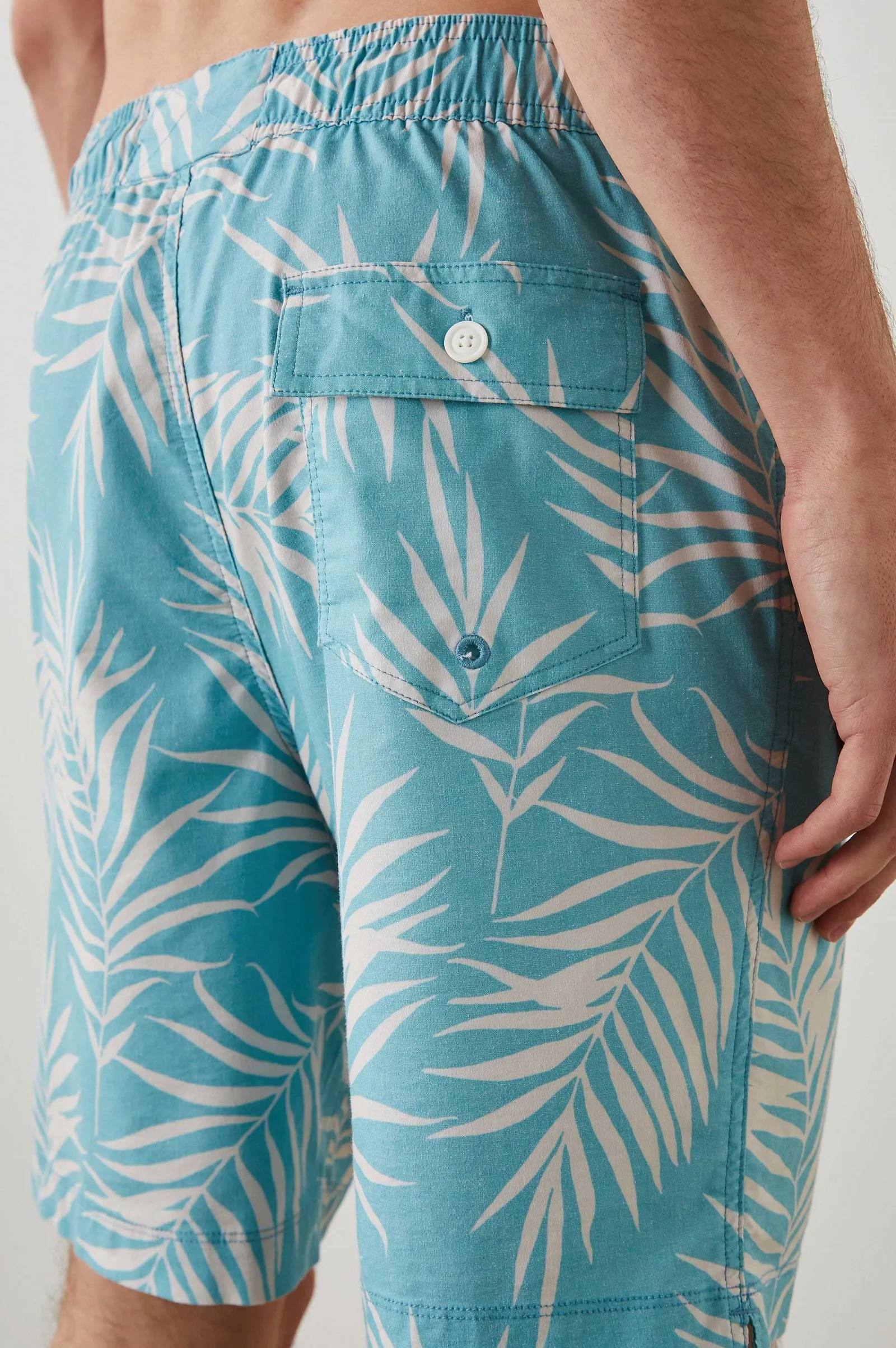 Heren Rails Kian Zwemkort - Palm Shadow Aqua