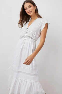 Vrouwen Rails Kiki-Jurk - Wit Kantdetail