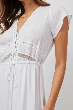 Vrouwen Rails Kiki-Jurk - Wit Kantdetail
