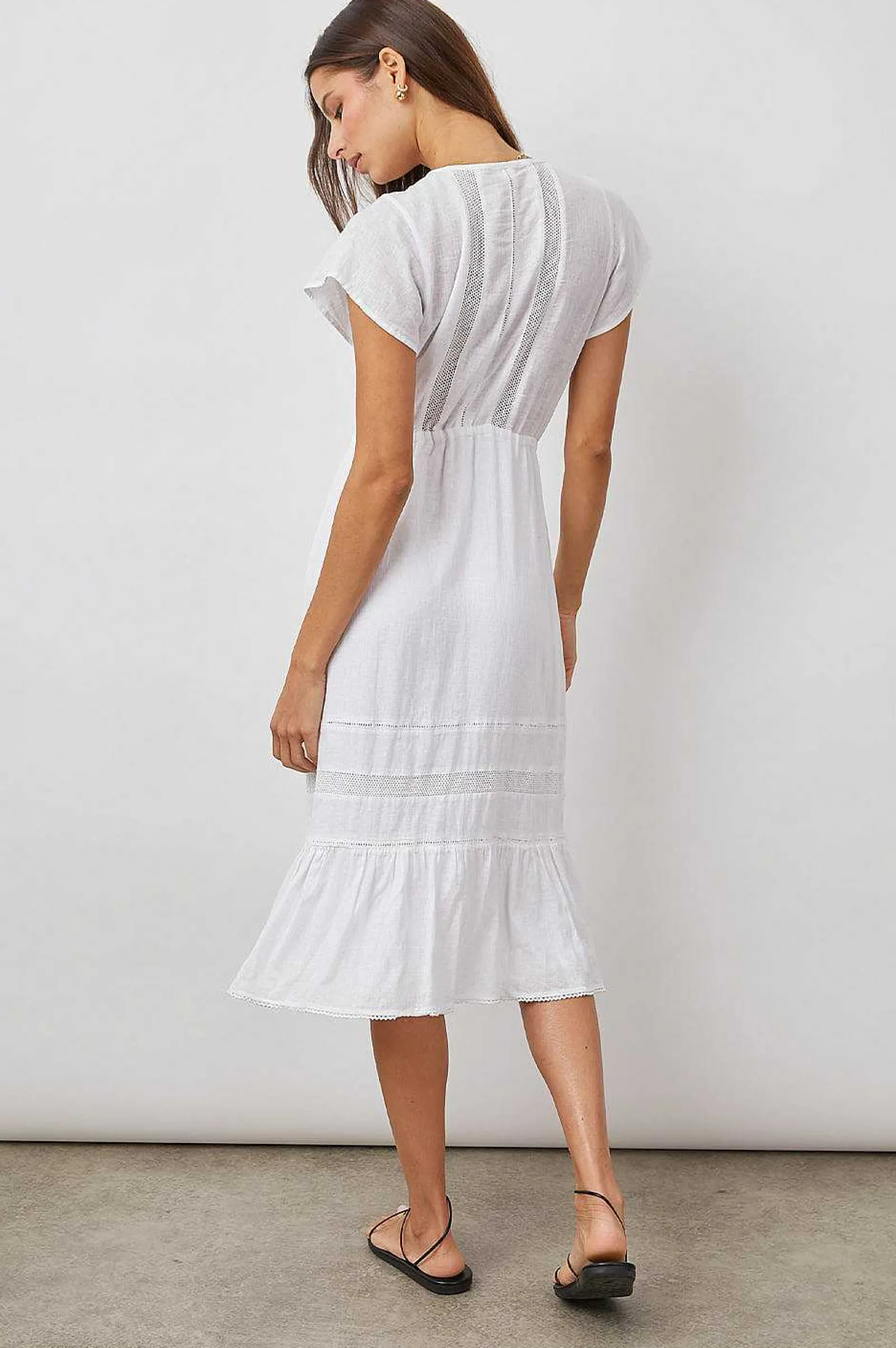 Vrouwen Rails Kiki-Jurk - Wit Kantdetail