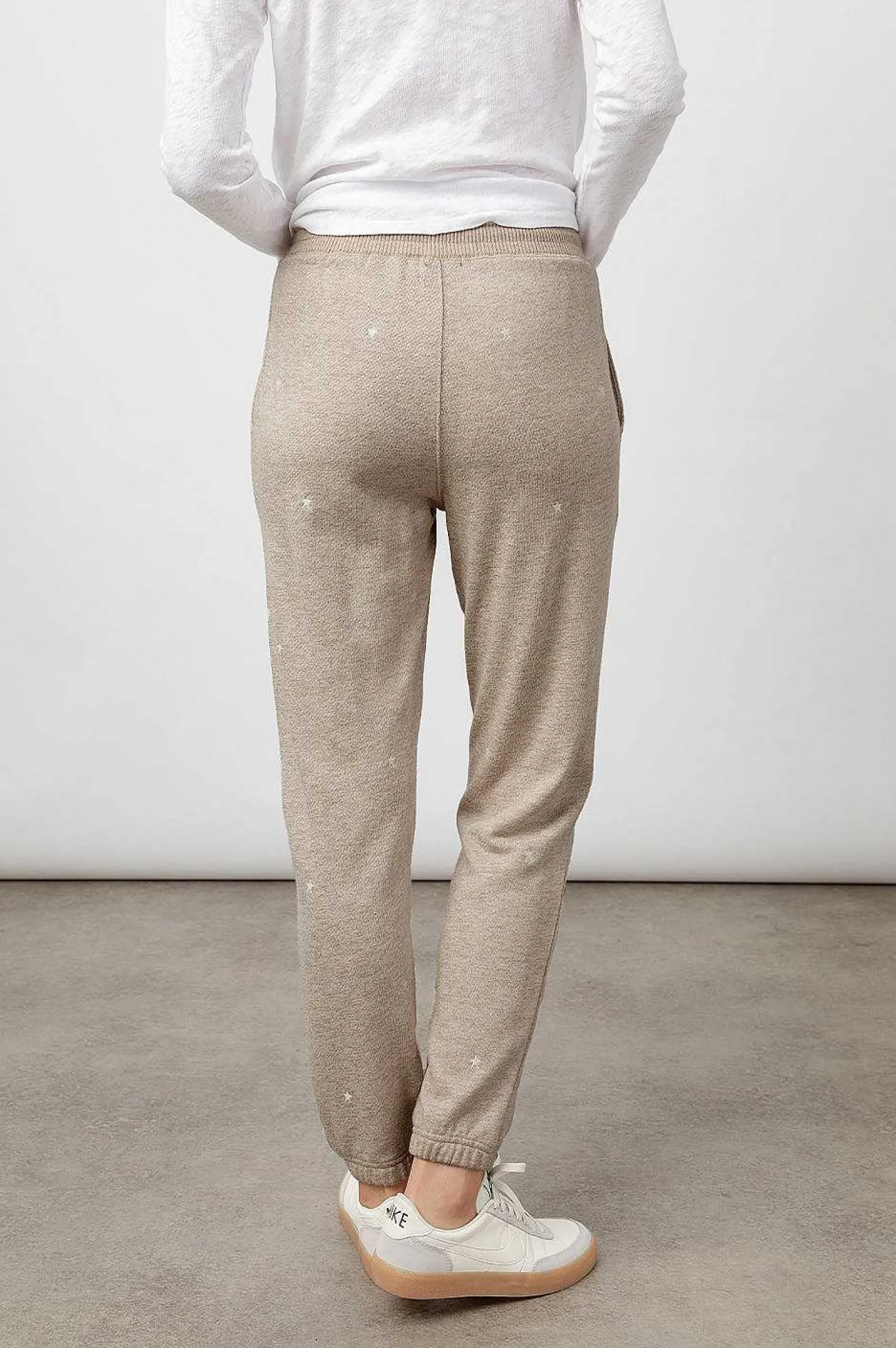 Vrouwen Rails Kingston Sweatpant - Heather Bruin Geborduurde Sterren