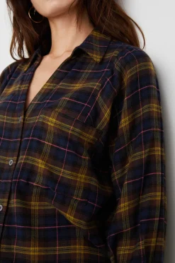 Vrouwen Rails Lauren Overhemd - Marine Hazelnoot Roze