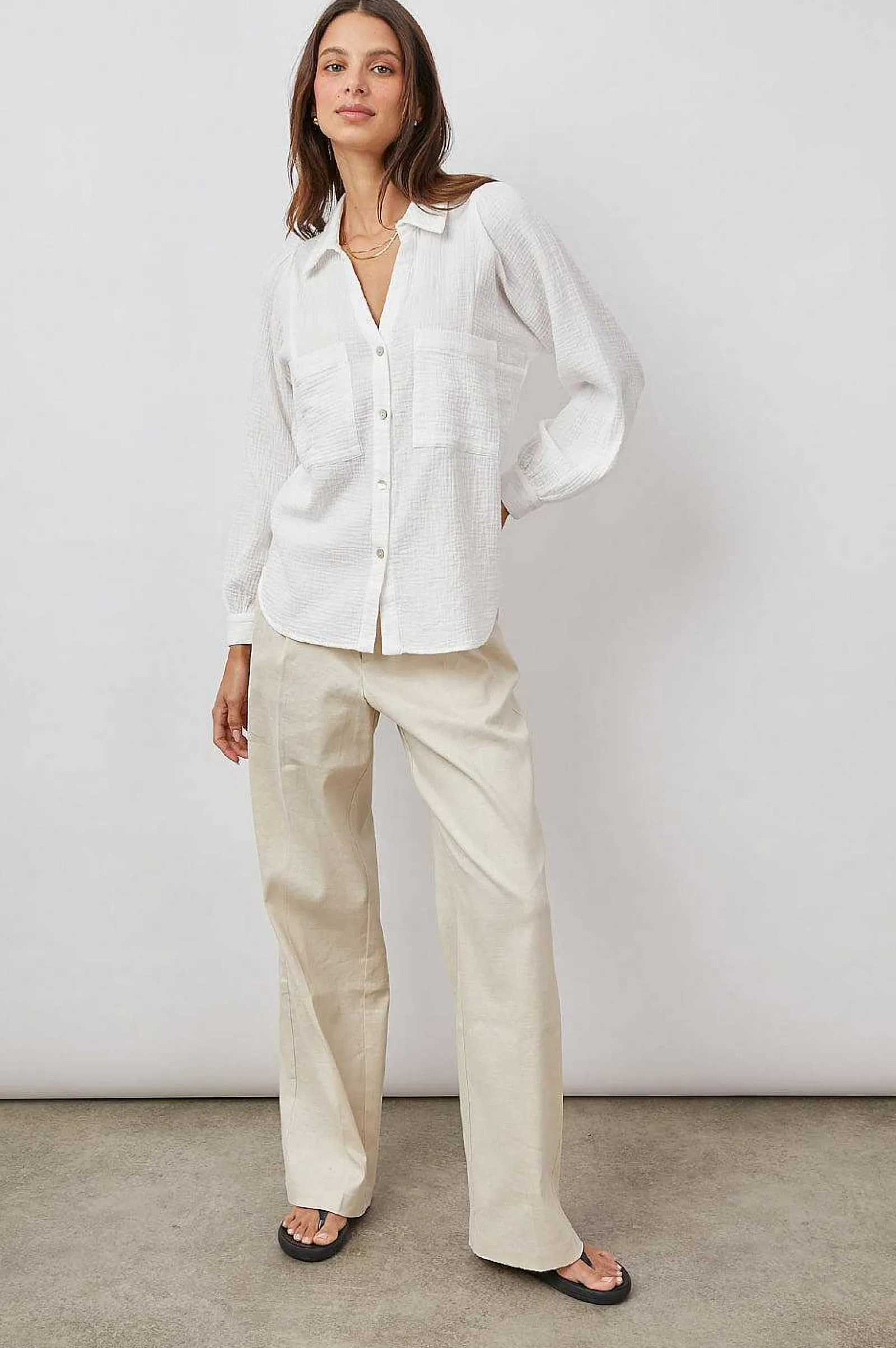 Vrouwen Rails Lauren Overhemd - Wit