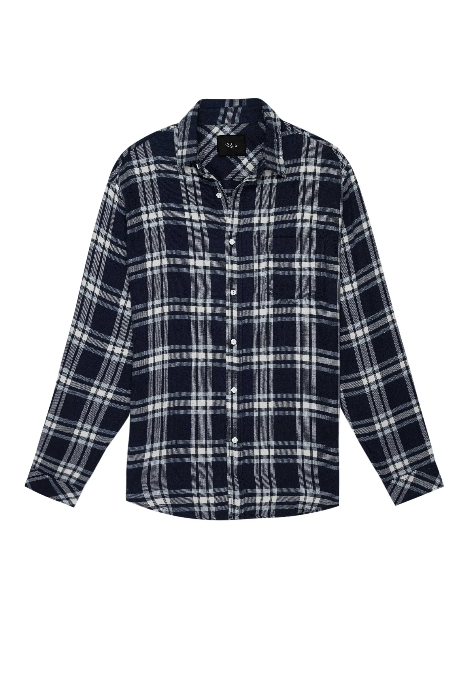 Heren Rails Lennox Overhemd - Marinewit